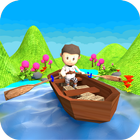 Row Your Boat 3D - Free Kids Nursery Rhyme & Poem أيقونة