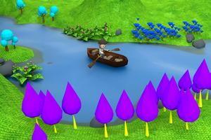 Row Your Boat 3D - Free Kids Nursery Rhyme & Poem تصوير الشاشة 1
