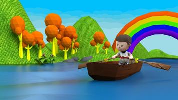 Row Your Boat 3D - Free Kids Nursery Rhyme & Poem تصوير الشاشة 2