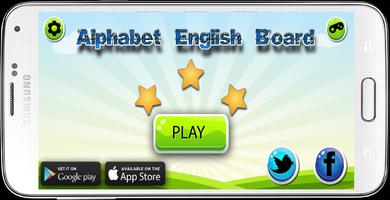 Alphabet English Board Affiche
