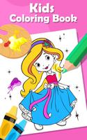 Princess Coloring Book Affiche
