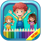 Kids Coloring book & Doodle-icoon