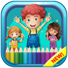 Kids Coloring book & Doodle أيقونة