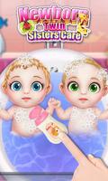 Newborn Twin Sisters Care imagem de tela 2