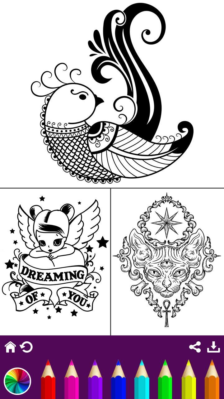 Download Tattoo Coloring Book For Android Apk Download