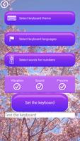 Cherry Blossom Keyboard Theme Affiche