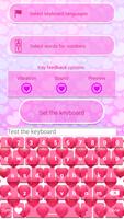 Valentines Day Hearts Keyboard capture d'écran 1