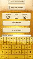 Beer Custom Keyboard Theme syot layar 2