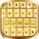 Gold Emoji Keyboard Changer ikon