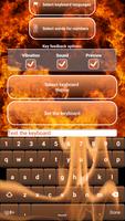 Fire Custom Keyboard Theme capture d'écran 2