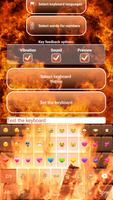 Fire Custom Keyboard Theme capture d'écran 3