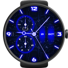 Neon Blau Intelligente Uhren Zeichen
