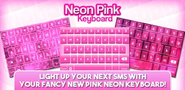 Teclado Tema de Neon Rosa