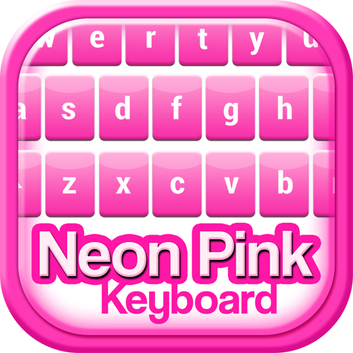 Teclado Tema de Neon Rosa