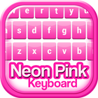 Teclado Tema de Neon Rosa icono