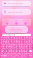 Neon Pink Keyboard Theme Affiche