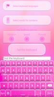 Neon Pink Keyboard Theme ภาพหน้าจอ 1