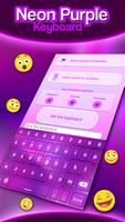 Neon Purple Keyboard Theme screenshot 1