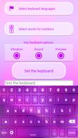 Neon Purple Keyboard Theme capture d'écran 2