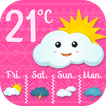 Pink Weather Widget