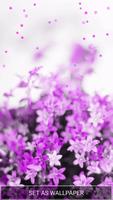 Purple Flower Wallpaper Affiche