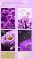Purple Flower Wallpaper capture d'écran 3