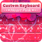 Custom Keyboard Heart Pink icône