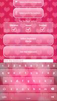 Custom Keyboard Heart Pink Affiche