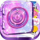 على خزنة حديدية اقفل الشاشة متلألئ APK