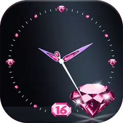 Moving Diamond Wallpaper Clock APK download