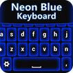 Neon Blauw Toetsenbord Thema
