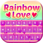 Rainbow Love Keyboard Theme icône