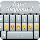 Silver Keyboard with Emojis APK