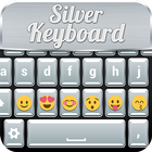 Silver Keyboard with Emojis ไอคอน