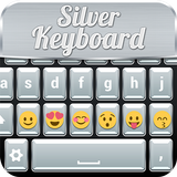 Silver Keyboard with Emojis icône