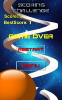 Spiral Ball Rolling Obstacle Jumper through Tower ảnh chụp màn hình 3