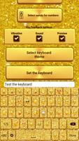 الذهب لوحة المفاتيح للجوال تصوير الشاشة 2