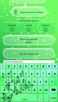 Neon Green Emoticon Keyboard Affiche