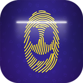 Smiley Face Fingerprint Lock Scanner icon