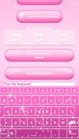 Pink Glitter Emoticon Keyboard capture d'écran 2