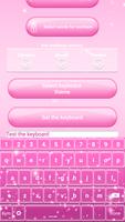 Pink Glitter Emoticon Keyboard اسکرین شاٹ 2