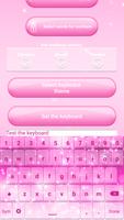 Pink Glitter Emoticon Keyboard capture d'écran 3