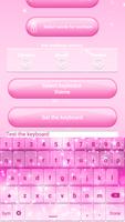 Pink Glitter Emoticon Keyboard اسکرین شاٹ 3