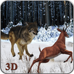 Verärgerte Wolf Jungle 3D
