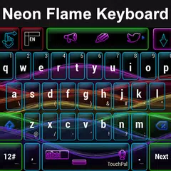Neon Flame Keyboard
