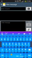 Blue Keyboard Plakat