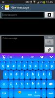 Blue Keyboard Affiche