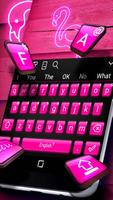 Pink Keyboard Affiche