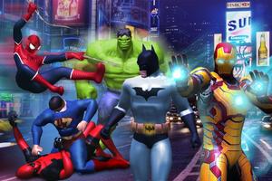 Süper kahraman efsaneleri savaş: mücadele oyunu Ekran Görüntüsü 3