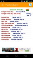 Public Holidays poster